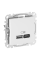 USB-розетка A+C Schneider Electric Sedna Design 45 Вт Белый (SDD111404)