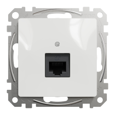 Компьютерная розетка RJ45 Cat5 UTP Schneider Electric Sedna Design Белый (SDD111451)
