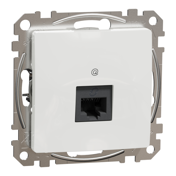 Компьютерная розетка RJ45 Cat6 UTP Schneider Electric Sedna Design Белый (SDD111461)