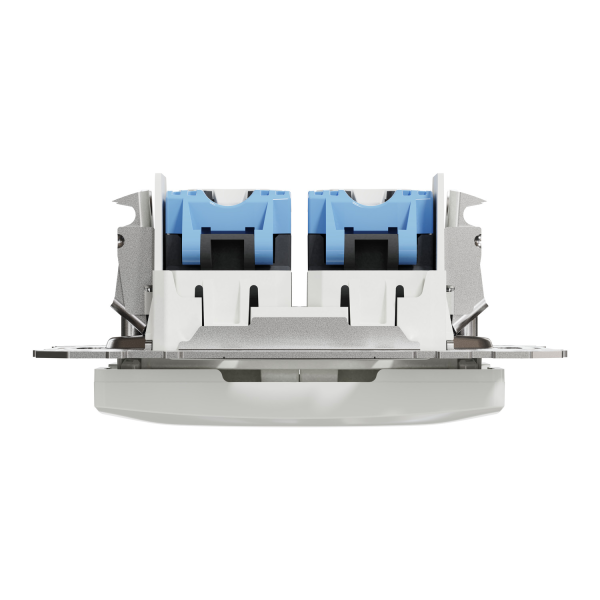 Комп'ютерна розетка RJ45 Cat6 UTP Schneider Electric Sedna Design 2-постова Білий (SDD111462)
