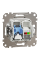 Телекомунікаційна розетка RJ45+RJ11 Schneider Electric Sedna Design Білий (SDD111468)