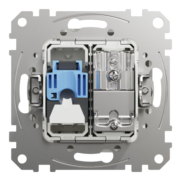 TV+RJ45 розетка Schneider Electric Sedna Design Белый (SDD111469T)