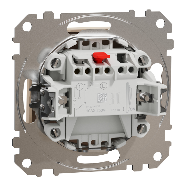 Вимикач одноклавішний Schneider Electric Sedna Design 10 А Бежевий (SDD112101)