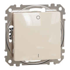 Вимикач двополюсний Schneider Electric Sedna Design 10 А Бежевий (SDD112102)