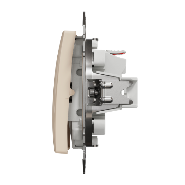 Выключатель одноклавишный Schneider Electric Sedna Design 10 А Бежевый (SDD112105)