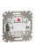 Вимикач двоклавішний з підсвічуванням Schneider Electric Sedna Design 10 А Бежевий (SDD112105L)