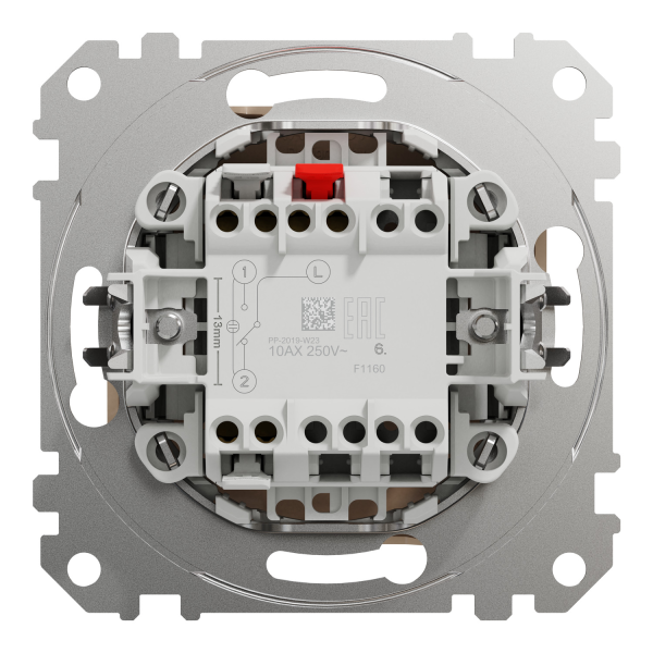 Выключатель одноклавишный проходной Schneider Electric Sedna Design 10 А Бежевый (SDD112106)
