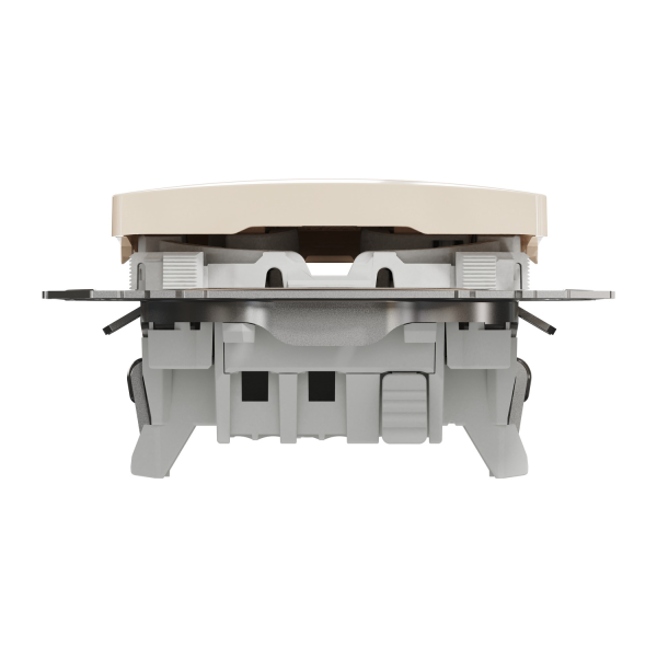 Выключатель одноклавишный проходной Schneider Electric Sedna Design 10 А Бежевый (SDD112106)