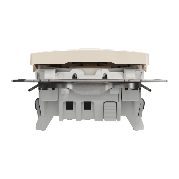 Выключатель одноклавишный проходной Schneider Electric Sedna Design 10 А Бежевый (SDD112106L)
