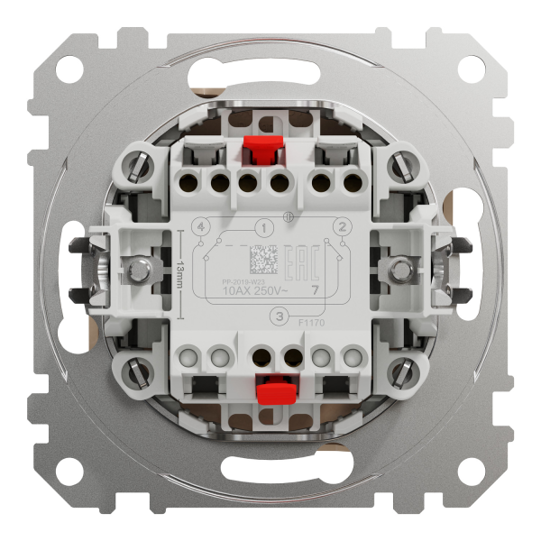 Вимикач одноклавішний перехресний Schneider Electric Sedna Design 10 А Бежевий (SDD112107)