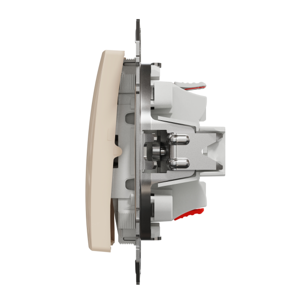 Вимикач одноклавішний перехресний Schneider Electric Sedna Design 10 А Бежевий (SDD112107)