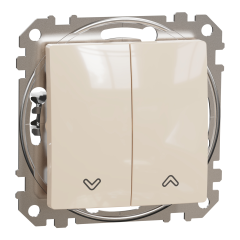 Кнопка для жалюзі Schneider Electric Sedna Design 10 А Бежевий (SDD112114)