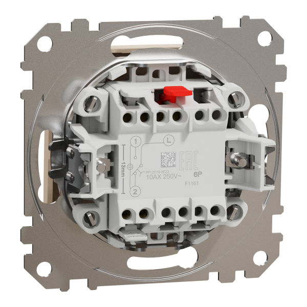 Кнопочный переключатель Schneider Electric Sedna Design 10 А Бежевый (SDD112116)