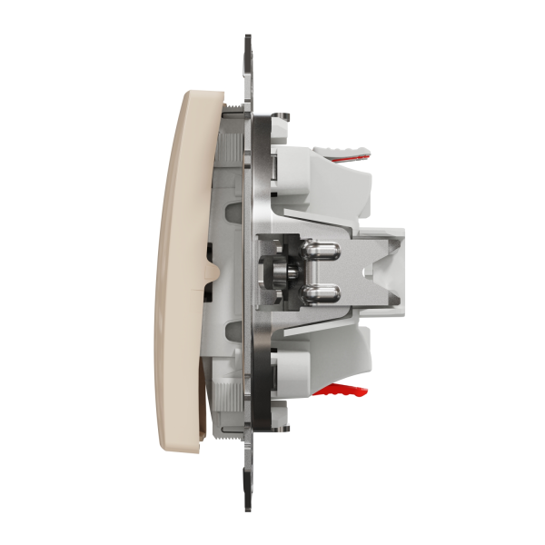 Двойная кнопка звонка Schneider Electric Sedna Design 10 А Бежевый (SDD112118)