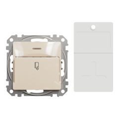 Картковий вимикач Schneider Electric Sedna Design 10 А Бежевий (SDD112121)