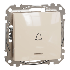 Кнопка дзвінка Schneider Electric Sedna Design 10 А Бежевий (SDD112131L)