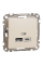 USB-розетка A+C Schneider Electric Sedna Design 12 Вт Бежевий (SDD112402)