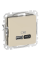 USB-розетка A+C Schneider Electric Sedna Design 45 Вт Бежевий (SDD112404)