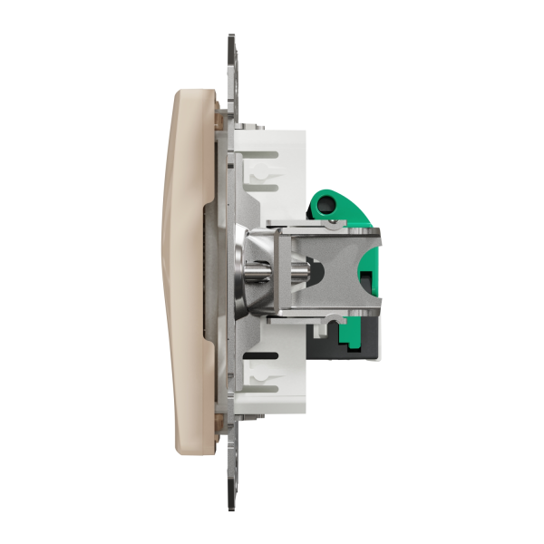 Компьютерная розетка RJ45 Cat5 UTP Schneider Electric Sedna Design Бежевый (SDD112451)