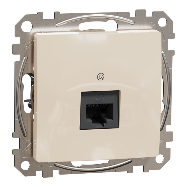 Комп'ютерна розетка RJ45 Cat6 UTP Schneider Electric Sedna Design Бежевий (SDD112461)