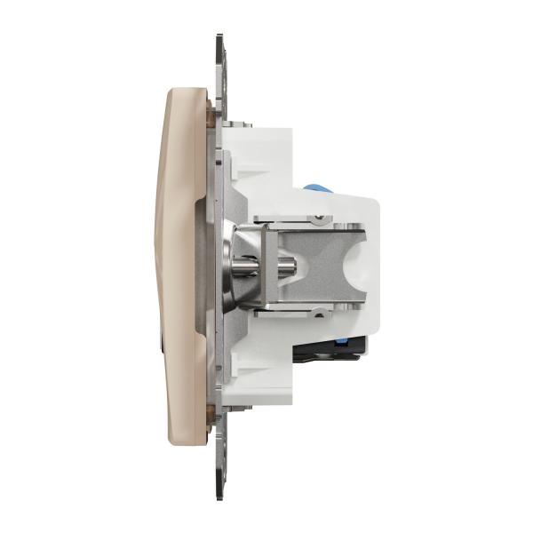 Телекоммуникационная розетка RJ45+RJ11 Schneider Electric Sedna Design Бежевый (SDD112468)