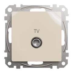 TV-розетка Schneider Electric Sedna Design кінцева Бежевий (SDD112471)