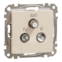 TV/SAT/R розетка Schneider Electric Sedna Design кінцева Бежевий (SDD112481)