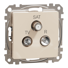 TV/SAT/R розетка Schneider Electric Sedna Design кінцева Бежевий (SDD112481)