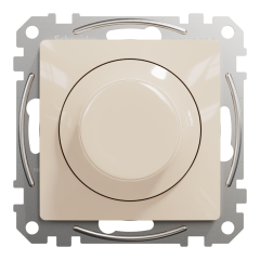 Димер поворотний Schneider Electric Sedna Design LED RC 3-370 Вт Бежевий (SDD112501)