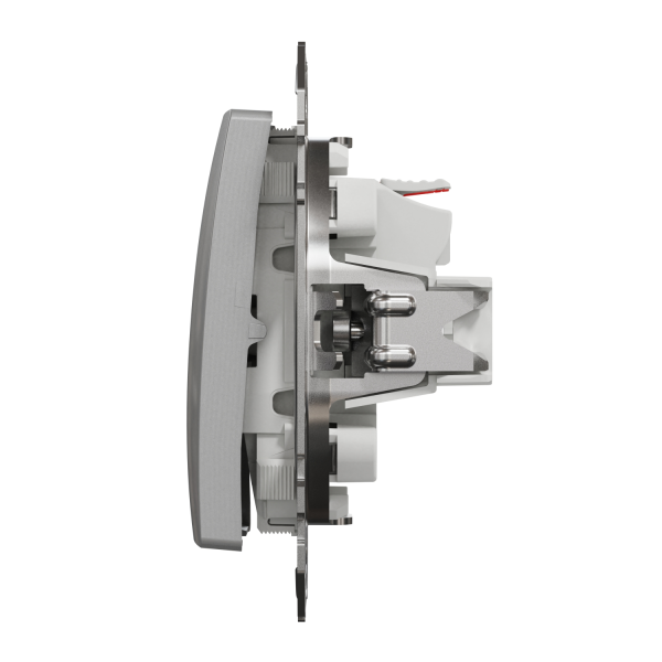 Выключатель одноклавишный Schneider Electric Sedna Design 10 А Алюминий (SDD113101)