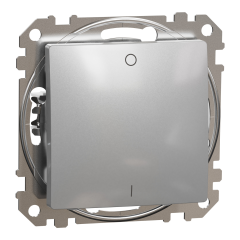 Вимикач двополюсний Schneider Electric Sedna Design 10 А Алюміній (SDD113102)