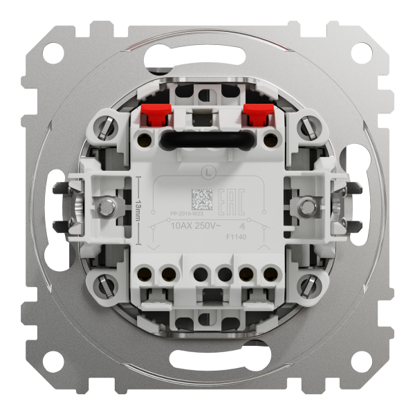 Выключатель для жалюзи Schneider Electric Sedna Design 10 А Алюминий (SDD113104)