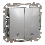 Вимикач для жалюзі Schneider Electric Sedna Design 10 А Матовий алюміній (SDD113104)