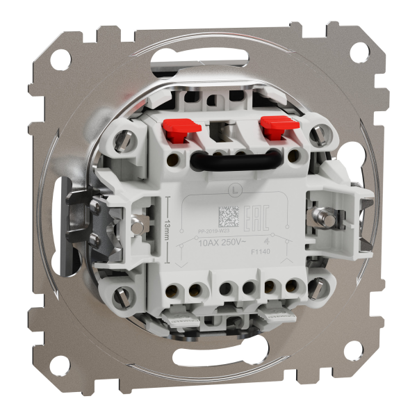 Выключатель для жалюзи Schneider Electric Sedna Design 10 А Алюминий (SDD113104)