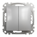 Выключатель одноклавишный Schneider Electric Sedna Design 10 А Алюминий (SDD113105)