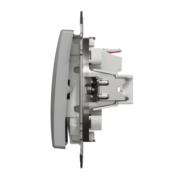 Выключатель одноклавишный Schneider Electric Sedna Design 10 А Алюминий (SDD113105)