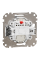 Вимикач двоклавішний з підсвічуванням Schneider Electric Sedna Design 10 А Алюміній (SDD113105L)