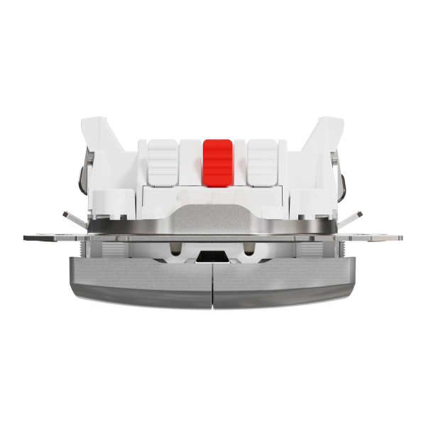 Вимикач двоклавішний з підсвічуванням Schneider Electric Sedna Design 10 А Алюміній (SDD113105L)