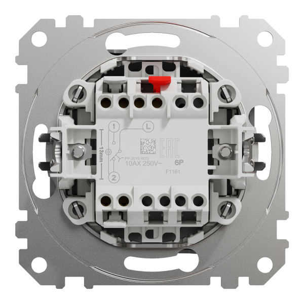 Кнопковий перемикач Schneider Electric Sedna Design 10 А Алюміній (SDD113116)