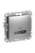 USB-розетка A+C Schneider Electric Sedna Design 45 Вт Матовый алюминий (SDD113404)