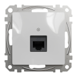 Компьютерная розетка RJ45 Cat5 UTP Schneider Electric Sedna Design Матовый алюминий (SDD113451)