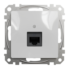 Комп'ютерна розетка RJ45 Cat5 UTP Schneider Electric Sedna Design Алюміній (SDD113451)