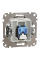 Комп'ютерна розетка RJ45 Cat6 UTP Schneider Electric Sedna Design Алюміній (SDD113461)