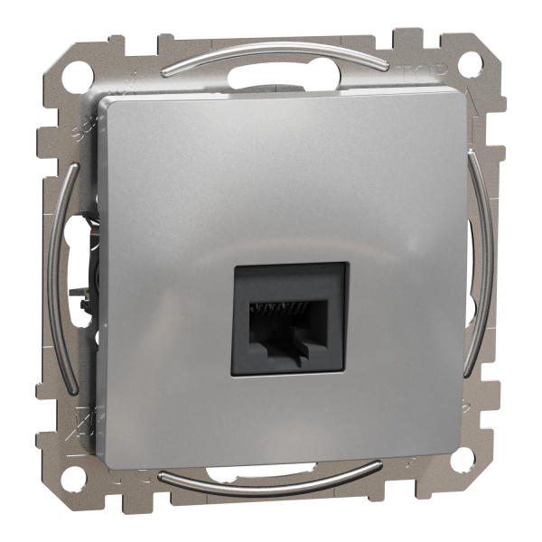 Комп'ютерна розетка RJ45 Cat6 UTP Schneider Electric Sedna Design Алюміній (SDD113461)
