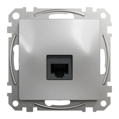 Комп'ютерна розетка RJ45 Cat6 UTP Schneider Electric Sedna Design Алюміній (SDD113461)