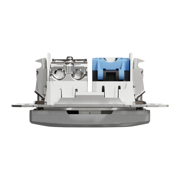 TV+RJ45 розетка Schneider Electric Sedna Design Алюминий (SDD113469T)