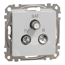 TV/SAT/R розетка Schneider Electric Sedna Design оконечная Алюминий (SDD113481)