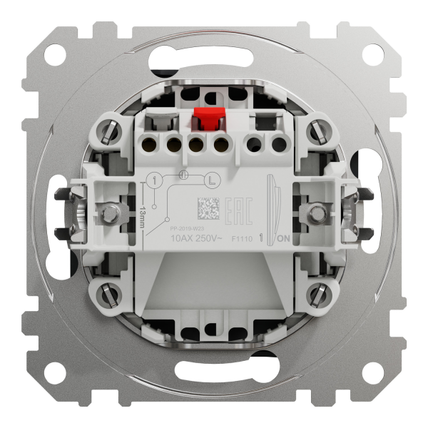 Выключатель одноклавишный Schneider Electric Sedna Design 10 А Чёрный (SDD114101)