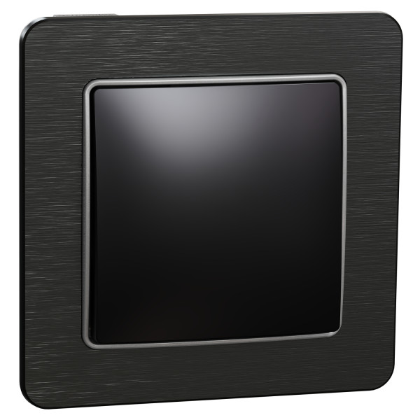 Выключатель одноклавишный Schneider Electric Sedna Design 10 А Чёрный (SDD114101)
