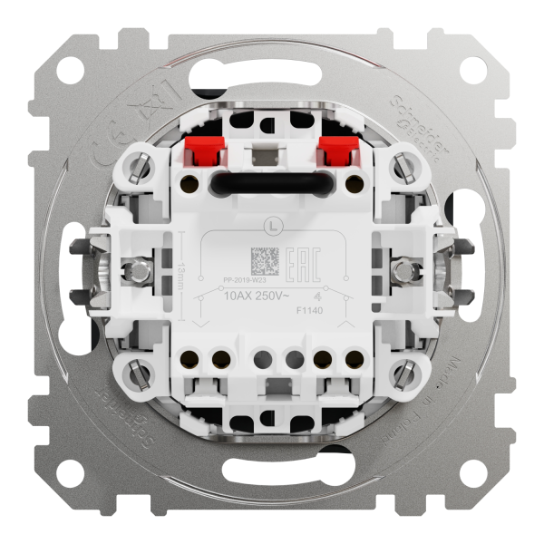 Вимикач для жалюзі Schneider Electric Sedna Design 10 А Чорний (SDD114104)